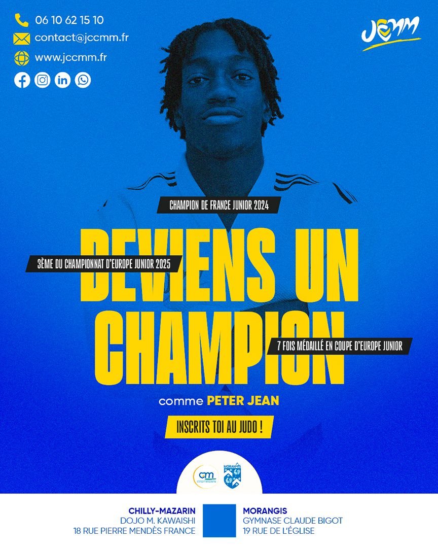 Peter Devient Champion — affiche JC Chilly-Mazarin Morangis